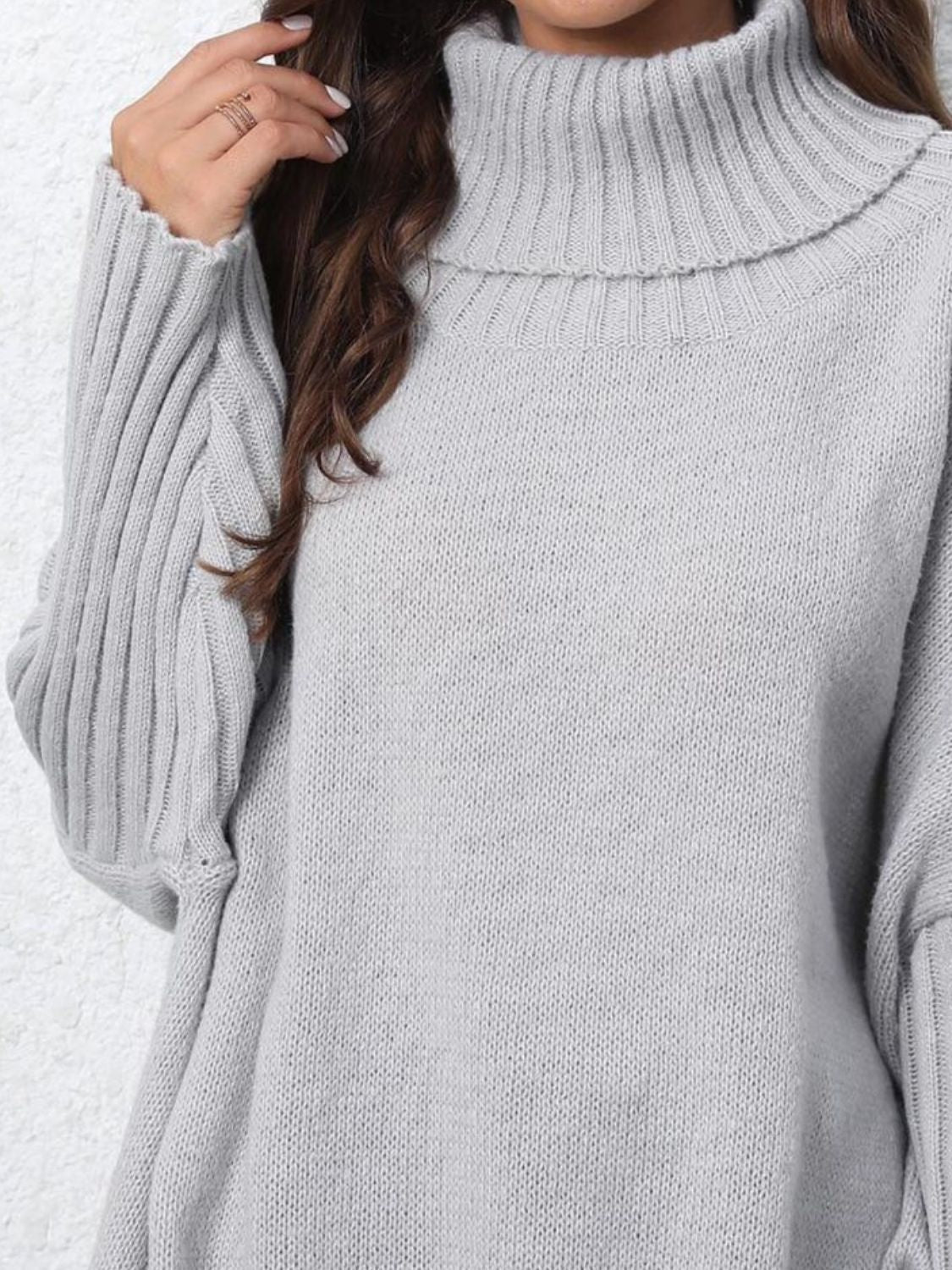 Turtleneck Long Sleeve Sweater